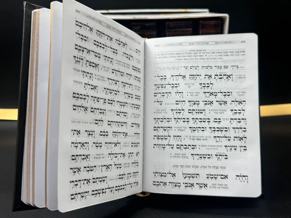 ⁦סט מחזורים מעור "כוונת הלב" מפואר חום כהה⁩ – תמונה ⁦3⁩