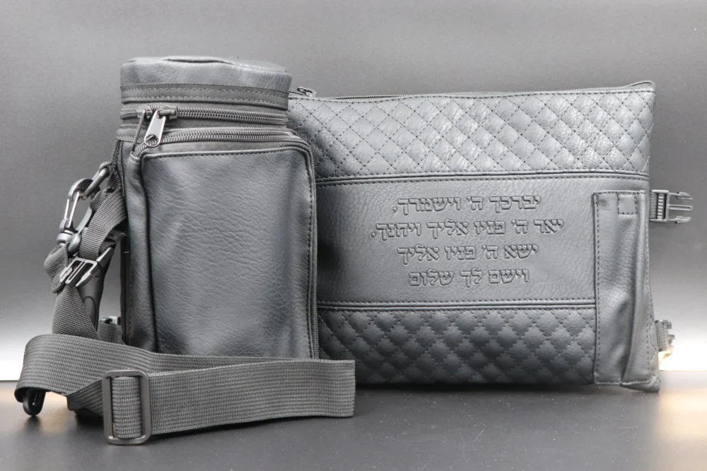 תפידנית טרמי דמוי עור כולל רצועה שחור