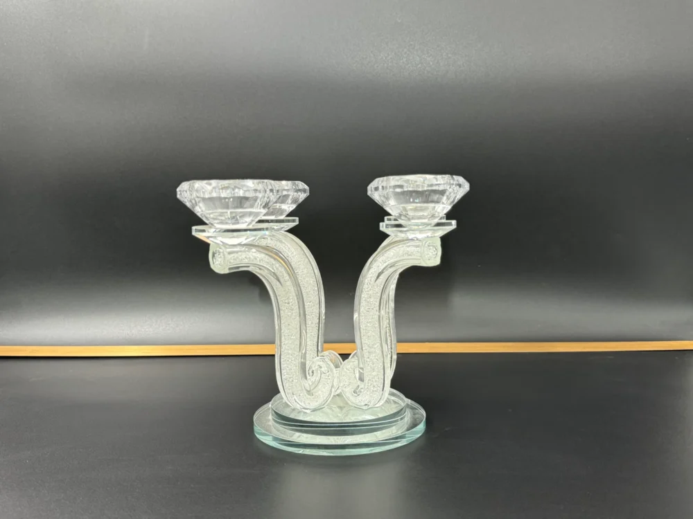 Alternative view of פמוטים קריסטל מעוצבים לכבוד שבת 4 קנים