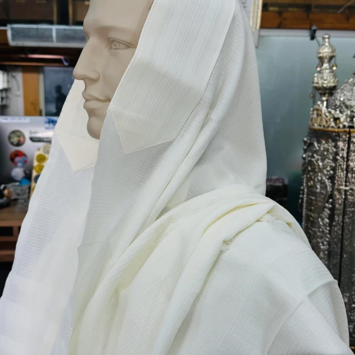 טלית בית יוסף מפוארת לבן