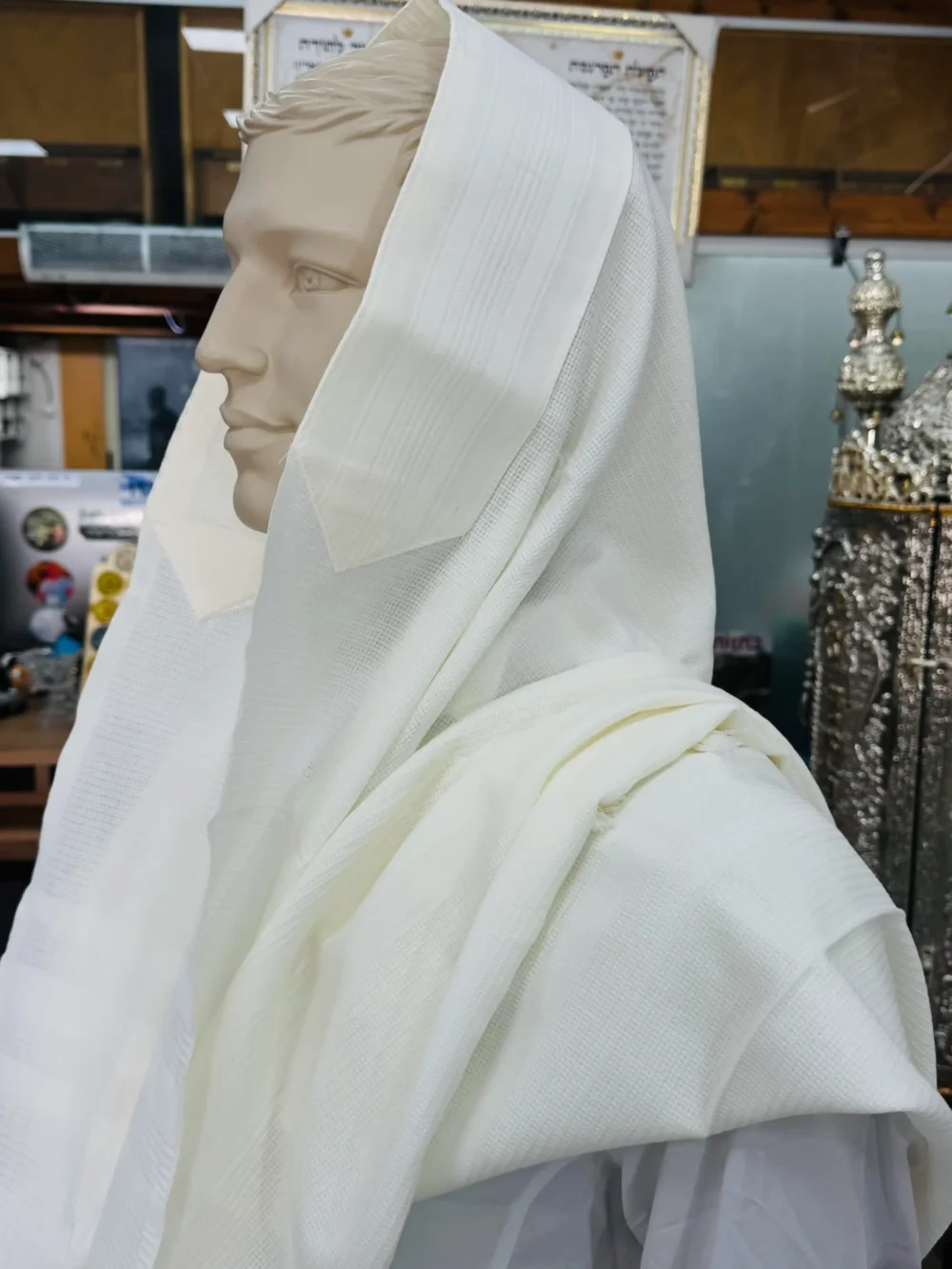 טלית בית יוסף מפוארת לבן