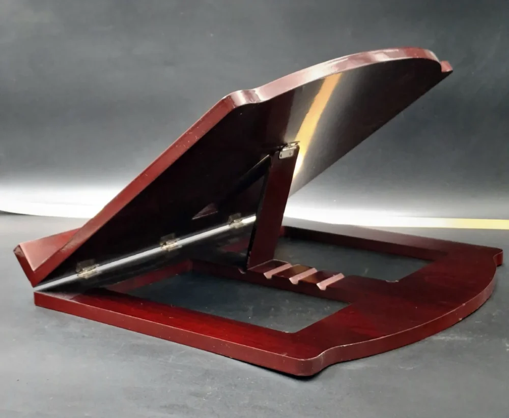 Alternative view of סטנדר לימוד יוקרתי עיצוב כסף עתיק עם מסגרת עץ