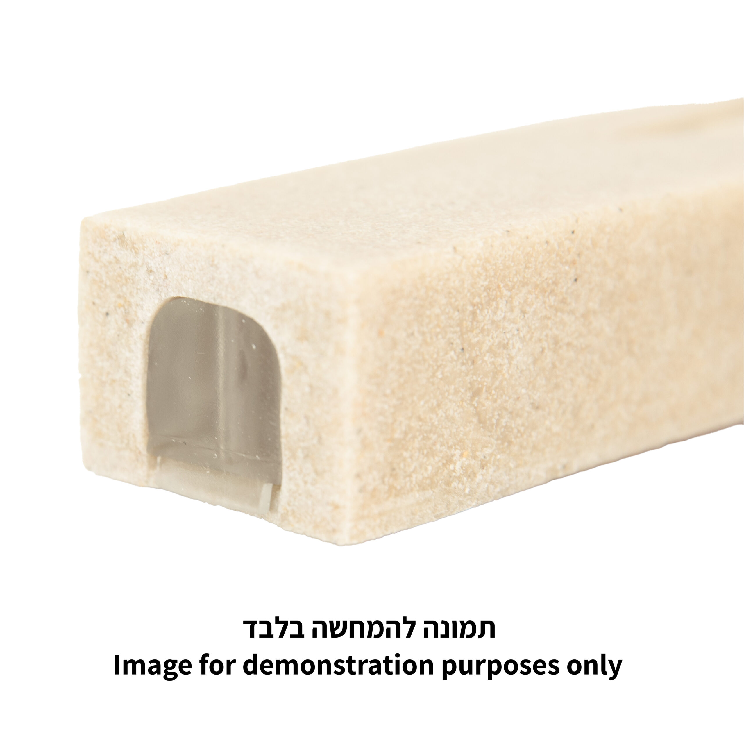 בית מזוזה פולימר עץ עם אפוקסי כחול שמיים 20 ס"מ – תמונה 3