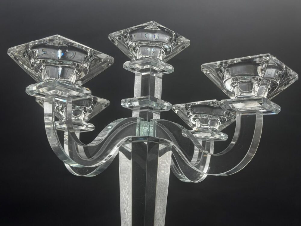 פמוט קריסטל חמישייה מהודר 32 ס