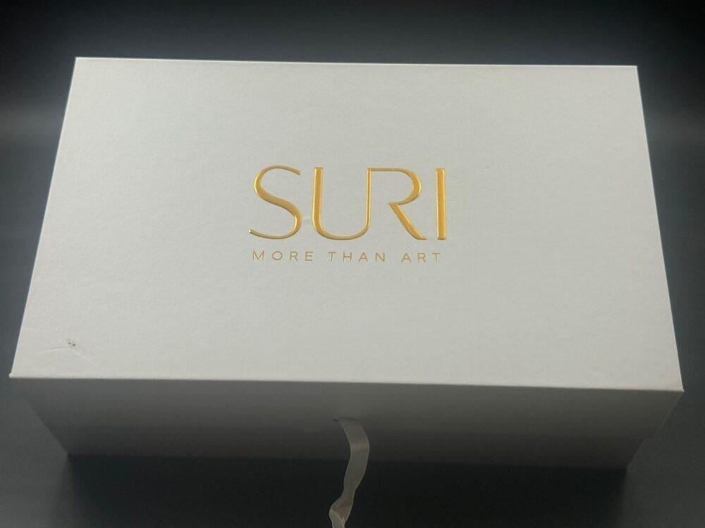 גביע קידוש SURI דמוי אבן עם תחתית, פנים כסוף | לב המעיין